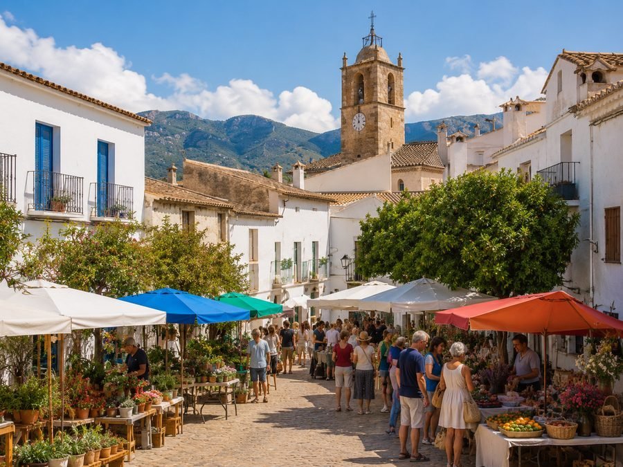 Market near Dénia in the Marina Alta